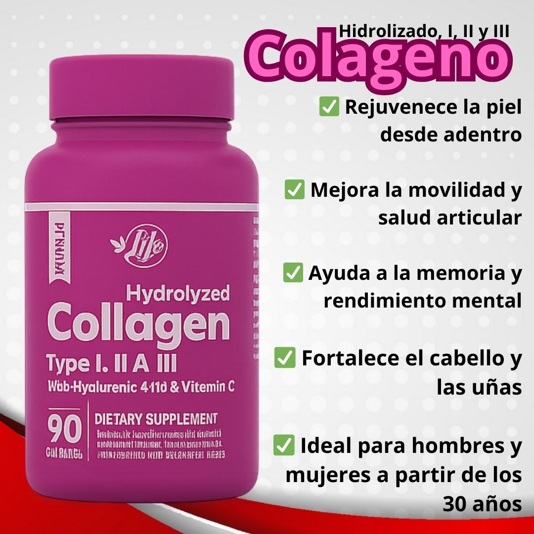 Combo Salud y Belleza Total – Omega 3 + Colágeno Hidrolizado con Ácido Hialurónico y Vitamina C