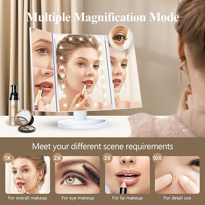 Espejo de Maquillaje con Luz
