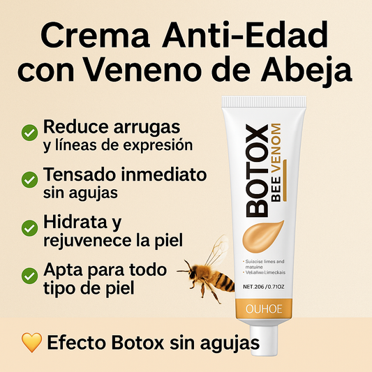 Crema Anti-Edad con Veneno de Abeja - Efecto Botox Natural
