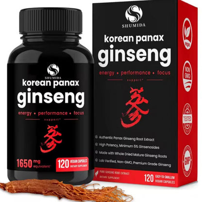 Ginseng Coreano Rojo : Tu Aliado para la Energía, Vitalidad y Rendimiento Óptimo.