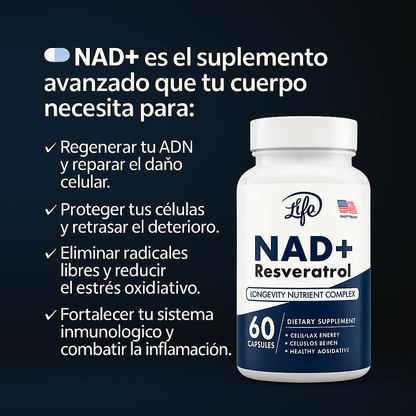 Resveratrol 500mg – Antioxidante Celular Avanzado | 60 Cápsulas