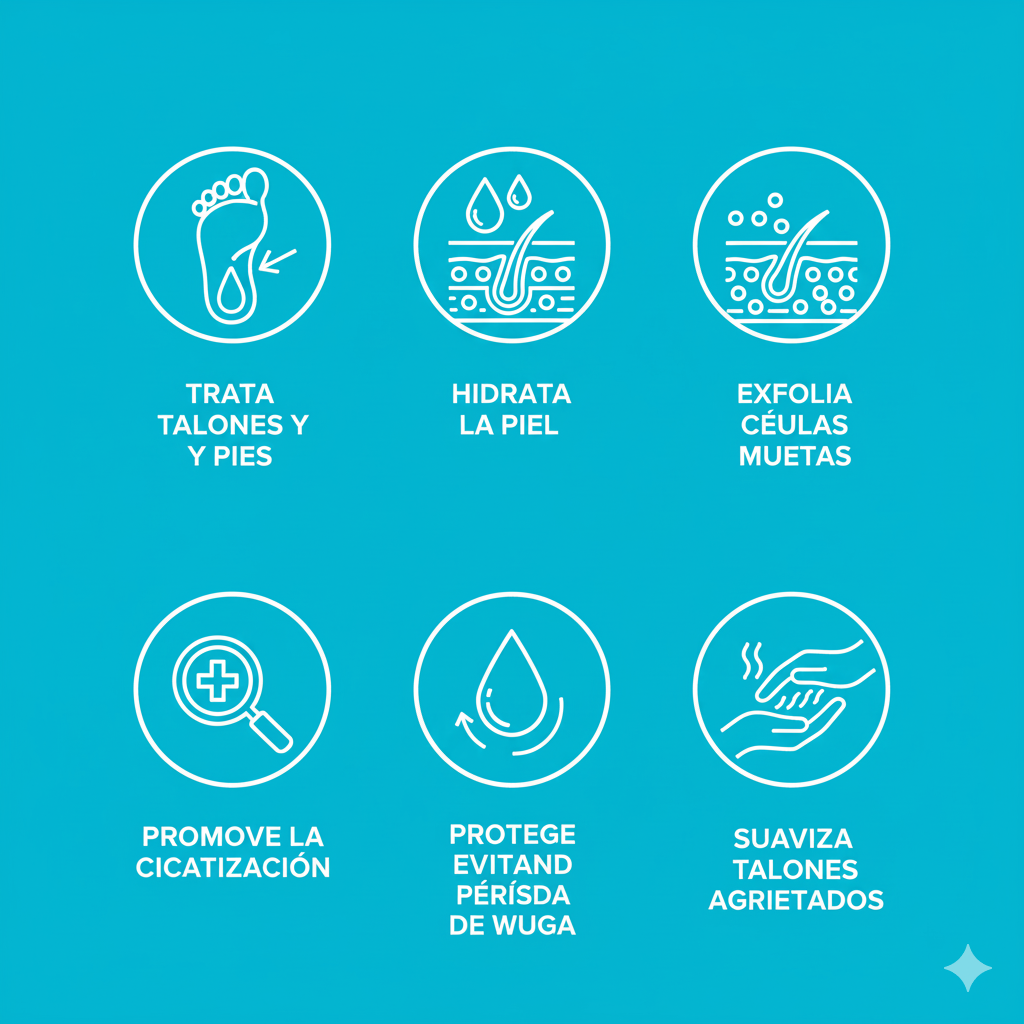 Bálsamo Ultra Hidratante Para Talones y Pies, Roushun