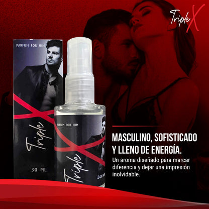 Perfume Triple X – Fragancia Masculina con Feromonas (Inspirada en 212 Heroes C.H)