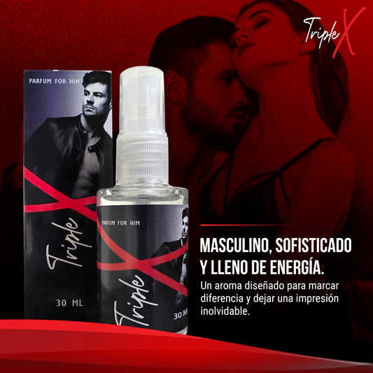 Perfume Triple X – Fragancia Masculina con Feromonas (Inspirada en 212 Heroes C.H)