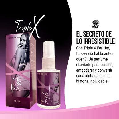 Perfume Triple X – Fragancia Femenina con Feromonas (Inspirada en Scandal)